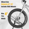 CyclingDeal Bicycle Floor Parking Rack Stand - for Mountain MTB Road Bike - Indoor Home Garage Storage - Adjustable for 3 Fat Bikes view 3