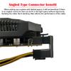 NFHK ATX 8Pin Female to 8pin Male 180 Degree Angled Power Adapter for Desktops Graphics Card view 2