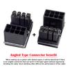 NFHK ATX 8Pin Female to 8pin Male 180 Degree Angled Power Adapter for Desktops Graphics Card view 4