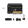 CKLau 2 Port Quad Monitor HDMI KVM Switch 8K@60Hz, 4K@144Hz with Cables for 4 Monitors 2 Computers Sharing Video Keyboard Mouse Support Emulation EDID, Hotkey Switching, HDMI 2.1, HDR view 3