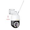 MICROSEVEN M7D5MP-PTZV14X-WPSAA 5MP IP WiFi (2.4/5Ghz) POE 14x Optical Zoom PTZ Professional Open Source Security Dome Camera with Active Deterrence view 3