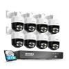 ZOSI 4K PoE Security Camera System with AI Face Person Vehicle Detection, 8 x 8MP 4K Outdoor Auto Tracking PT PoE Camera with Floodlights and 2-Way Audio, 8CH 8MP NVR with 2TB HDD (16CH Expandable) view 1