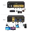 CKLau 2x2 USB 3.0 HDMI KVM Switch 2 Monitors 2 Computers with Cables Support 8K@60Hz, 4K@144Hz, Emulation EDID, Hotkey Switching, Digital Display view 3