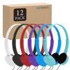 GEEKRIA 24 Pack Wired Headphones for Classroom Adjustable On-Ear Headphones, Kids Headphones Wholesale Children On-Ear Headset for Schools, Student, Libraries, Computer Lab, Bulk Pack view 1