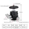 Camera Tripod Ballhead Phone Holder Universal Spherical 360 Mini Digital Camera Headball Photography Accessories for Monopod (Color : YT-30B 1PC) view 3