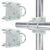 2 Sets Antenna Mast Clamp Cross-Over Bracket Kit with U Bolts for 1"-2" OD Poles, Heavy Duty Mounting Hardware for MINO Yagi TV Antennas, Security Camera, Weather Station view 1
