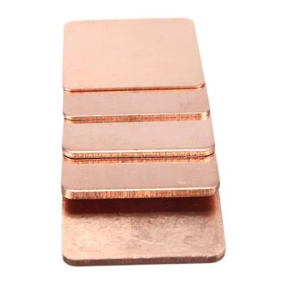 5pcs 0.3mm-2mm Laptop Coppers Sheet Plate Thermal Pad Heatsink Sheet for GPU CPU Chip Cooling (Color : Brass, Size : 15x15x2.0mm)