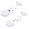 MECCANIXITY Retractable Security Cable Lock,Remote Control Arc Terminal Lock,Remote Control Anti-Lost Rope with Double-Sided Adhesive for TV,DVD,Hardware Cable Lock 2Set White 35.43" Length view 1