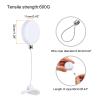 MECCANIXITY Retractable Security Cable Lock,Remote Control Arc Terminal Lock,Remote Control Anti-Lost Rope with Double-Sided Adhesive for TV,DVD,Hardware Cable Lock 2Set White 35.43" Length view 2