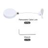 MECCANIXITY Retractable Security Cable Lock,Remote Control Arc Terminal Lock,Remote Control Anti-Lost Rope with Double-Sided Adhesive for TV,DVD,Hardware Cable Lock 2Set White 35.43" Length view 3