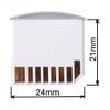 NFHK Micro SD TF to SD Card Kit Mini Adaptor for Extra Storage MacBook Air/Pro/Retina White view 2