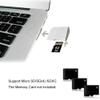 NFHK Micro SD TF to SD Card Kit Mini Adaptor for Extra Storage MacBook Air/Pro/Retina White view 3