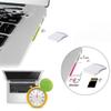 NFHK Micro SD TF to SD Card Kit Mini Adaptor for Extra Storage MacBook Air/Pro/Retina White view 4