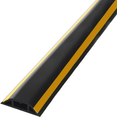 RAKKYO Indoor Corner Wire Concealer,Cord Cover Floor 5/10/ 20/40/ 50 Ft, Soft PVC Channel Raceway for Protect Hide for Electrical Cords & Tv Pc Cables (Color : Deep Coffee, Size : 1400cm (46ft))