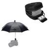 Camera Hot Shoe Umbrella + Hard Camera Case: Camera Rain Umbrella with Hard Shell Camera Case view 1