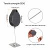 MECCANIXITY Retractable Security Cable Lock,Remote Control Security Lock Rectangular,Remote Control Anti-Lost Rope with Double-Sided Adhesive for TV,DVD,Cup, Phone 2Set Black 39.37" Length view 2