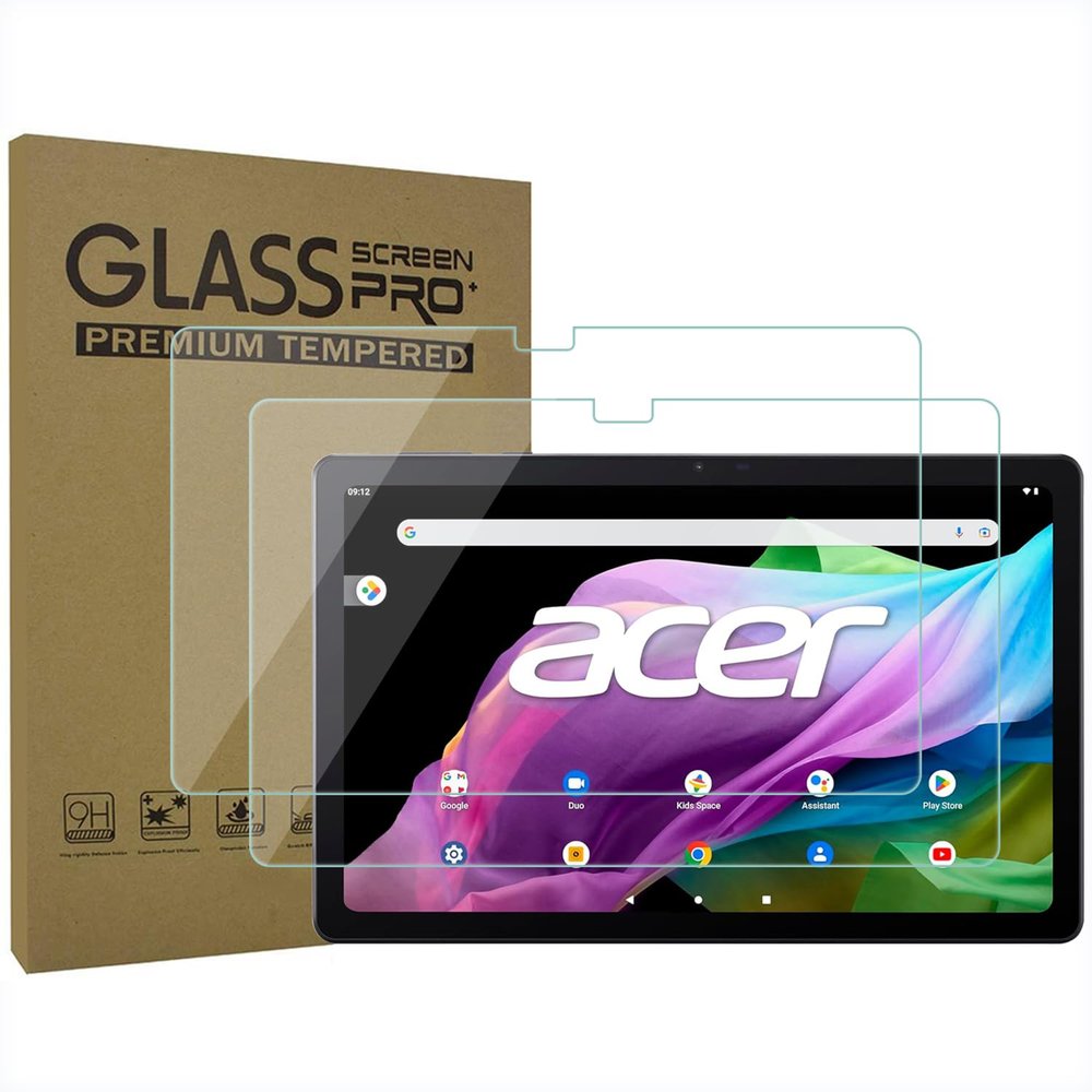 AKNICI 2-Pack Tempered Glass Screen Protector for Acer Iconia Tab P10 P10-11-K5P5/P10-11-K68D Tablet 10.4 Inch, Ultra Clear Transparency Anti-Scratch 9H Hardness