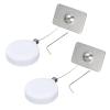 MECCANIXITY 2Set Retractable Security Cable Lock Square Lock White 35.43" L view 1