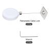 MECCANIXITY 2Set Retractable Security Cable Lock Square Lock White 35.43" L view 3