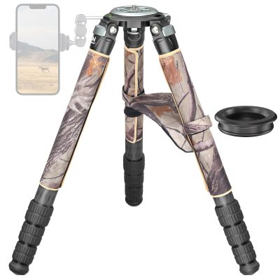 Carbon Fiber Heavy Duty Tripod for Camera, WEYLLAN LX9G Camera Bowl Tripod with 40mm Leg Camouflage Sleeve 10-Layer Carbon Fibre Professional Camcorder Tirpod for Telephoto Lens Max Load 88lbs/40kg