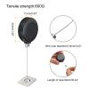 MECCANIXITY Retractable Security Cable Lock 35.43" Length Black 2Set view 2