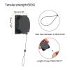 MECCANIXITY Retractable Security Cable Lock,Remote Control Security Lock,Remote Control Anti-Lost Rope with Double-Sided Adhesive for TV,DVD,Cell Phone 1Set Black 39.37" Length view 2