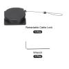 MECCANIXITY Retractable Security Cable Lock,Remote Control Security Lock,Remote Control Anti-Lost Rope with Double-Sided Adhesive for TV,DVD,Cell Phone 1Set Black 39.37" Length view 3