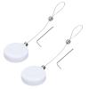 MECCANIXITY Retractable Security Cable Lock,Remote Control Security Lock,Remote Control Anti-Lost Rope with Double-Sided Adhesive for TV,DVD,Hardware Cable Lock 2Set White 35.43" Length view 1