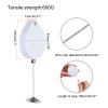 MECCANIXITY Retractable Security Cable Lock,Remote Control Security Lock Round,Remote Control Anti-Lost Rope with Double-Sided Adhesive for TV,DVD,Hardware Cable Lock 2Set White 39.37" Length view 2