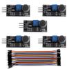 5PCS Microphone Sensor High Sensitivity Sound Detection Module LM393 with 240pcs Breadboard Jumper Wires 20cm 10cm view 2