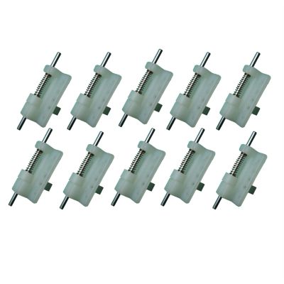 DAYUDDRICAR Airplane Part, 10 PCS Model Airplane Spring Hatch Cover Cockpit Canopy Latch 24x16x20mm Cabin Door White Fixed Lock Catch DIY Accessories for RC Airplane Plane Model Accessories