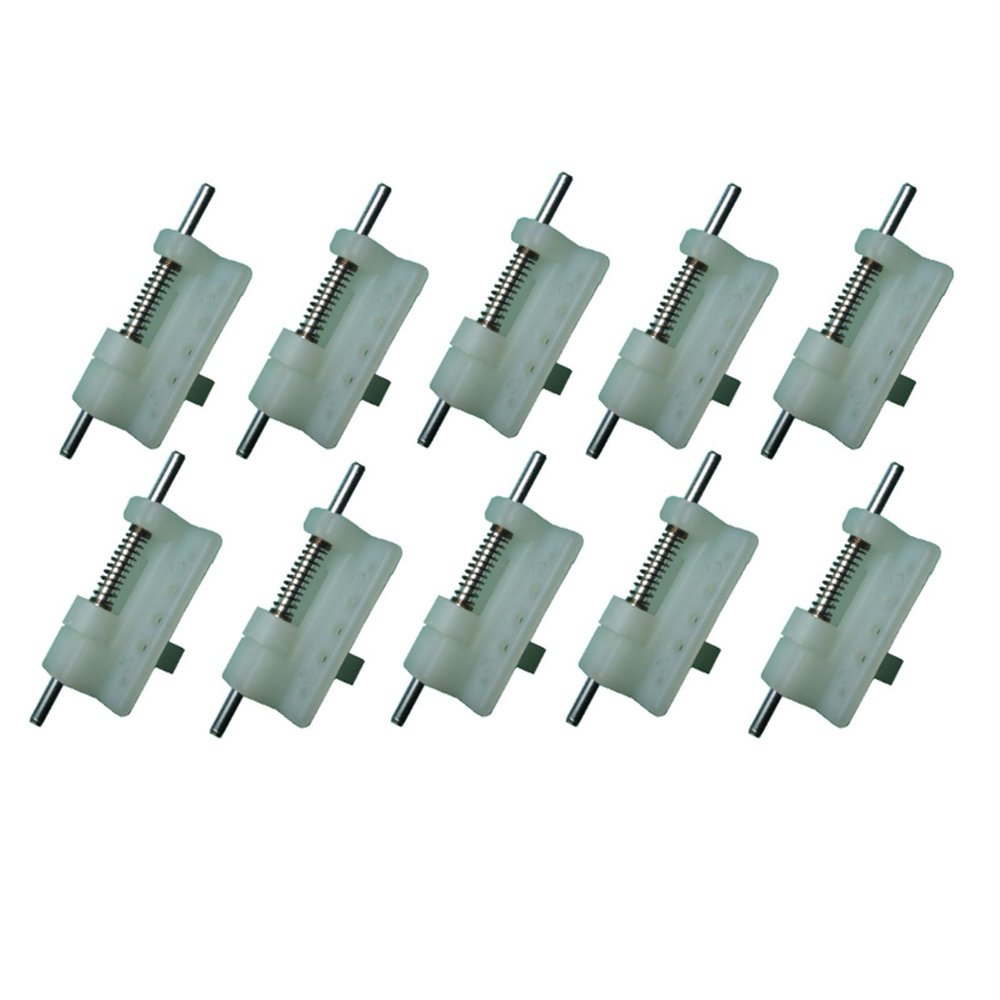 DAYUDDRICAR Airplane Part, 10 PCS Model Airplane Spring Hatch Cover Cockpit Canopy Latch 24x16x20mm Cabin Door White Fixed Lock Catch DIY Accessories for RC Airplane Plane Model Accessories
