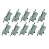 DAYUDDRICAR Airplane Part, 10 PCS Model Airplane Spring Hatch Cover Cockpit Canopy Latch 24x16x20mm Cabin Door White Fixed Lock Catch DIY Accessories for RC Airplane Plane Model Accessories view 1