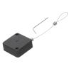 MECCANIXITY Retractable Security Cable Lock,Remote Control Security Lock,Remote Control Anti-Lost Rope with Double-Sided Adhesive for TV,DVD,Cup,Cell Phone 1Set Black 39.37" Length view 1