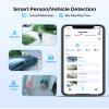 ZOSI 4K PoE Security Camera System with AI Face Person Vehicle Detection, 6 x 8MP 4K Outdoor Auto Tracking PT PoE Camera with Floodlights and 2-Way Audio, 8CH 8MP NVR with 2TB HDD (16CH Expandable) view 4