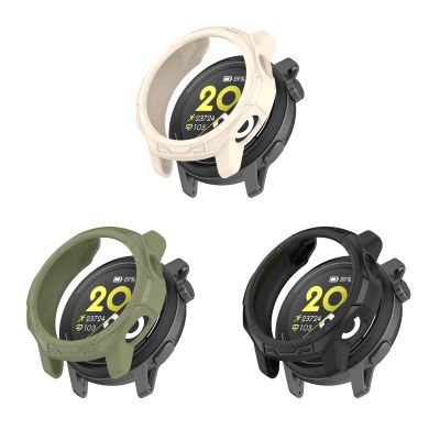 3Pack Case Compatible for Coros Pace 3 Screen Protector Case, PC Full Cover Protective Case Compatible for Coros Pace 3 Smartwatch Accessories (Apricot/Green/Black)