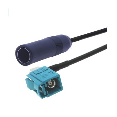 AJOHBM Car Truck Player Stereo Antenna Adapter Antenna DIN Male Plug to Male Aerial Plug FM Converter Cable Fakra Z Male Pigtail (Color : Fakra Z F90 to DIN F, Size : 7M)