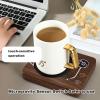 Coffee Mug Warmer for Desk3-Temp Settings & 12-Hour Timer Coffee Warmer Candle Warmer Auto Shut Off  Wax Warmer for Scented Wax Heating Coffee Mug for Coffee, Tea, Milk (Wood Grain) view 3