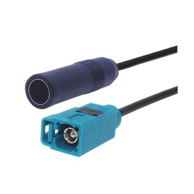 AJOHBM Car Truck Player Stereo Antenna Adapter Antenna DIN Male Plug to Male Aerial Plug FM Converter Cable Fakra Z Male Pigtail (Color : Fakra Z F to DIN F, Size : 15CM)
