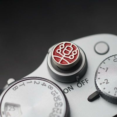 DBZZ Camera Shutter Button Soft Release Button Compatible with FUJIFILM X-T5 X-30II X-T2 X-PRO3 X-PRO2 X100V X100T X100F X-E3 XT4 X-E3 (RED)