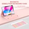FGZZROU for iPad 11th 10th Generation Case with Keyboard 10.9 Inch 7Color Backlit Detachable Wireless BT Keyboard Folio Protective Case with Pen Holder for New iPad 10th Generation 2022 (Pink) view 4