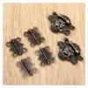 6Pcs/set Antique Bronze Jewelry Wooden Box Case Toggle Hasp Latch with Cabinet Hinge Furniture Accessories Iron Vintage Hardware view 2