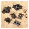 6Pcs/set Antique Bronze Jewelry Wooden Box Case Toggle Hasp Latch with Cabinet Hinge Furniture Accessories Iron Vintage Hardware view 3