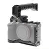 Fotga A7CR A7CII Camera Cage + Top Handle for Sony A7CII A7C II A7CR Mirrorless Camera Vlog Video Shooting Film Making with 1/4"-20 3/8"-16 Holes Cold Shoe Mount,Arri Handle Locating Hole view 1