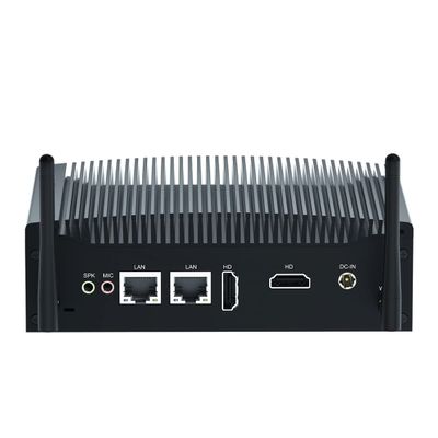 Fanless ITX Mini PC, Industrial PC Windows 11 pro, Core i5 10210U, 32GB DDR4 RAM 512GB SSD, Dual HD, 2-display, RS232 COM, Dual RJ45 LAN, Dual Band Wifi, BT4.2, SIM Slot, 4G Module, FP1 9Pin, WOL