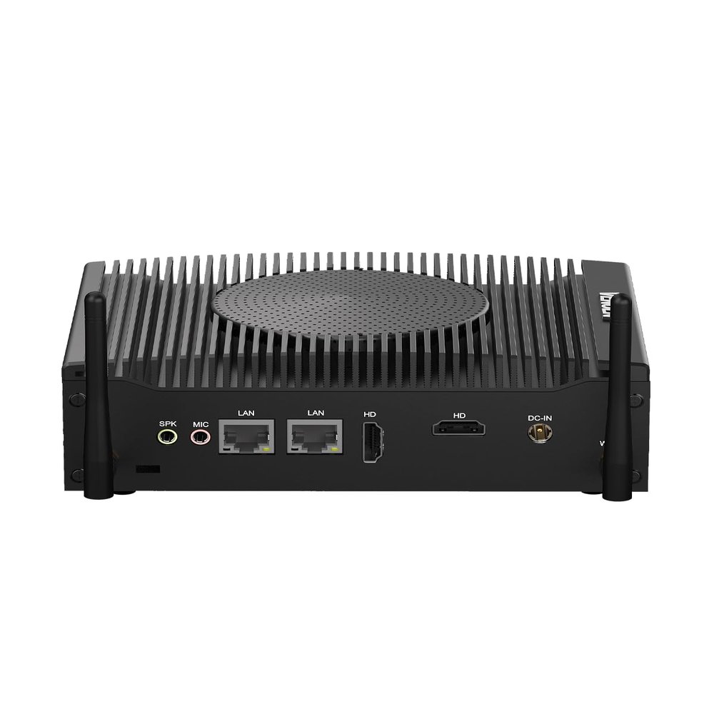 VENOEN 12Th Gen Mini PC Core i5 1235U (10C/12T), Industrial PC i5, 8GB DDR5 128GB SSD, 2X HD, 2X RS232 COM, RJ45 LAN, WiFi, BT4.2, 4G SIM Slot, Win 11pro Mini Computer for Business/Offcie/Home
