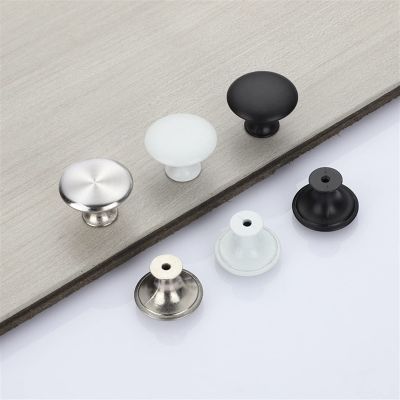 JCAKES Stainless Steel Mushroom Kitchen Cabinet Knobs and Handles for Furniture Drawer Knobs Kitchen Drawer Handles Retro Knob 1Pcs (Color : White-Dia.27)