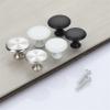 JCAKES Stainless Steel Mushroom Kitchen Cabinet Knobs and Handles for Furniture Drawer Knobs Kitchen Drawer Handles Retro Knob 1Pcs (Color : White-Dia.27) view 3