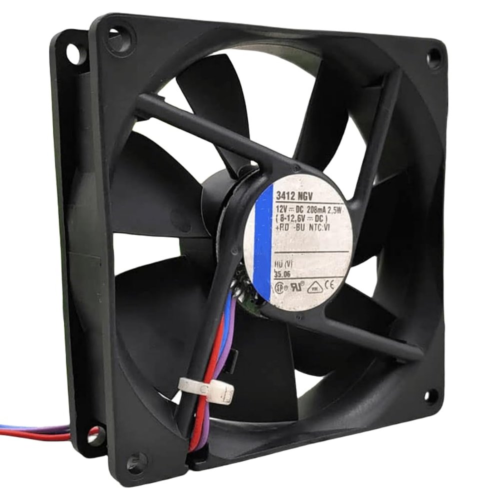 12V 3412NGV 208mA 2.5W 9225 Cooling Fan 92X92X25MM 3-PIN 3412 NGV