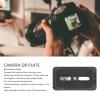 Universal Metal Quick Release Plate with 1/4 Inch Screw,Camera Quick Release Plate,Aluminum Alloy QR Small Plate for Standard Tripod Head view 2